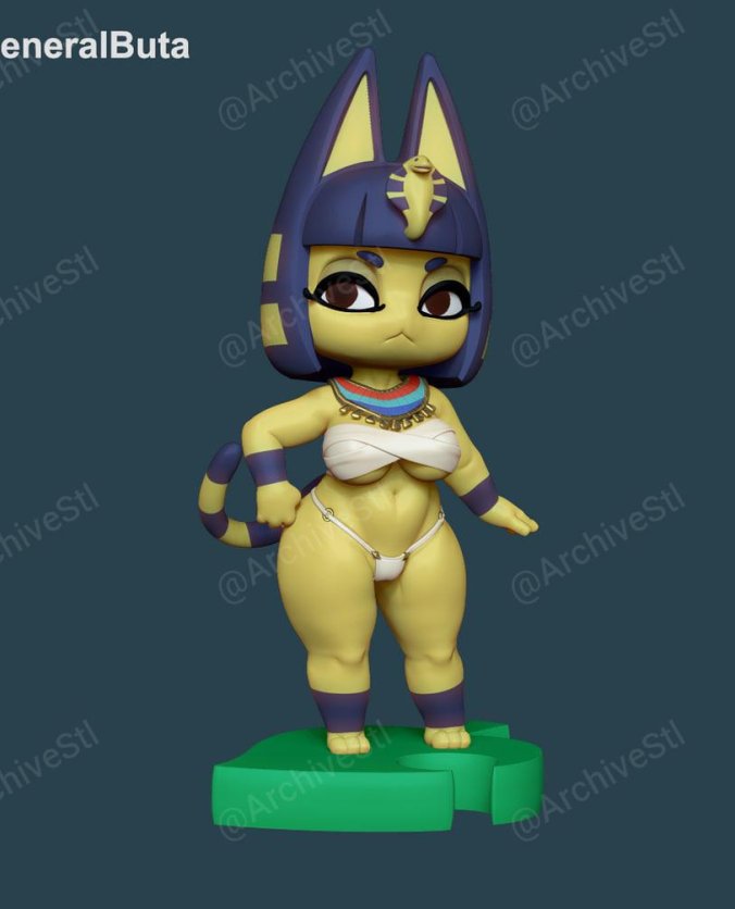 埃及猫 Ankha 3D打印图纸